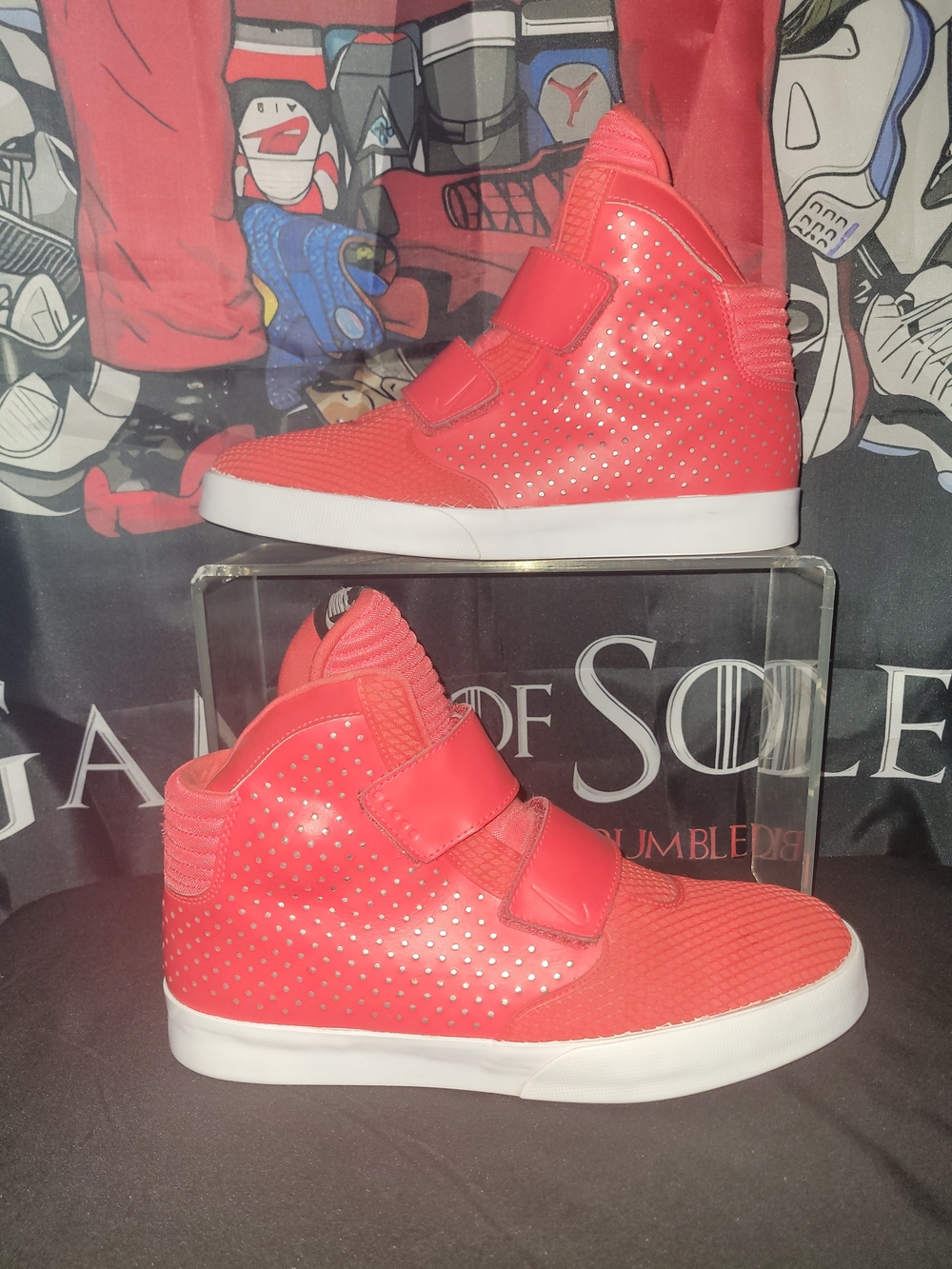 Nike Flystepper 2k3 High-Top Velcro Sneakers with White Sole 2015
